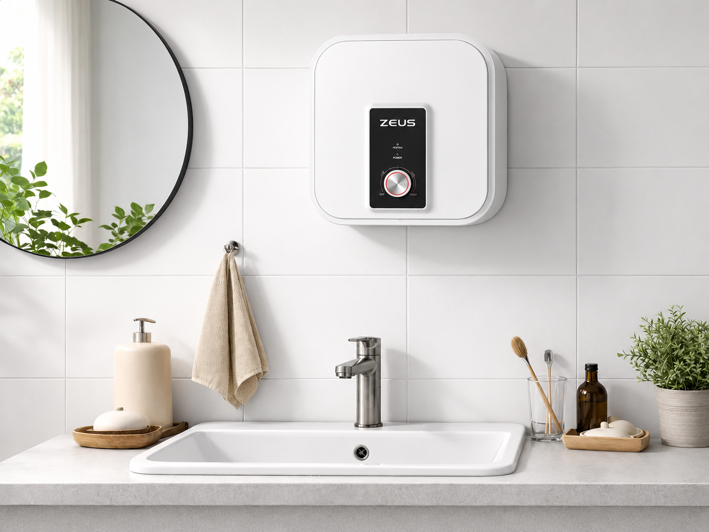 Boiler electric ZEUS Mini 10L (conectare sus)